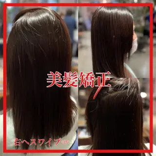 ミディアム カラー パーマ ヘアアレンジ 美髪矯正 Rioのヘアスタイル