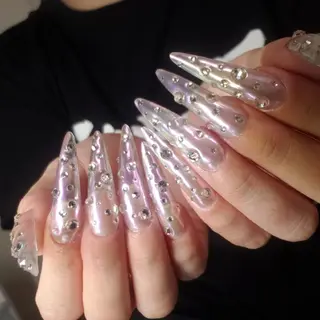 ロング ネイル クロキ 。のネイルデザイン