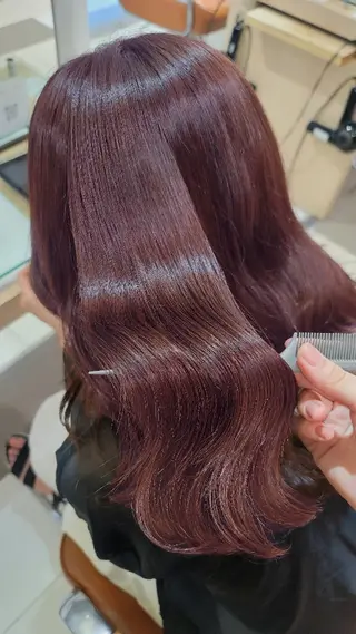 ミディアム カラー 無料カットモデル/ セット/COCOKAのヘアスタイル