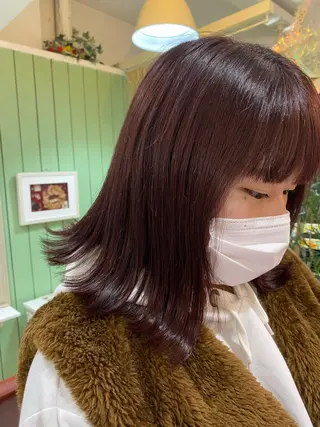 ミディアム 🩶西 雪乃/透明感 くすみカラー🫧のヘアスタイル