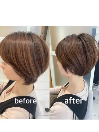 ショート 顔周り/透明感カラー /韓国ヘア/TAKUのヘアスタイル