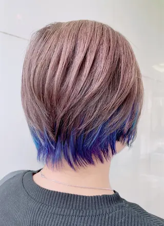 ショート カラー Ray 浜線店 金苗美憂のヘアスタイル