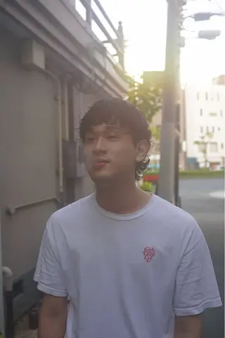 ミディアム パーマ メンズ GAKU 岳人のヘアスタイル