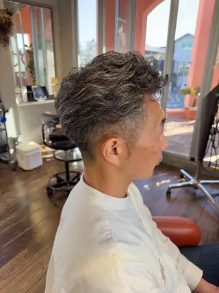 ショート メンズ 髪質改善|縮毛矯正 ◎店長◎Keitaのヘアスタイル