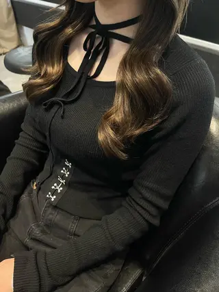 セミロング 原宿/プルエ ク/上品カラー/そらのヘアスタイル