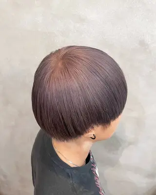 ショート 【ピンク/韓国ヘア/ ヘアセット】亜海のヘアスタイル