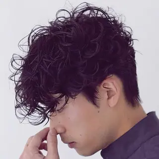 ショート パーマ メンズ メンズパーマ タカキリョウのヘアスタイル