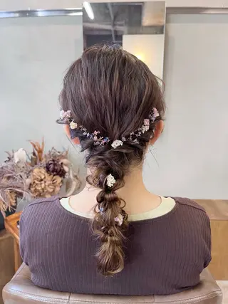 ヘアアレンジ 暖色カラー/ ヘアセット🌛櫻井舞のヘアスタイル