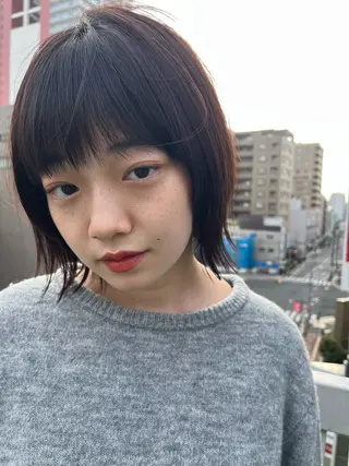 ミディアム カラー 浦和Lond 山本賢人のヘアスタイル