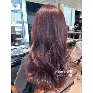 ロング カラー 🍼顔周りカット/ レイヤー/小川華奈のヘアスタイル