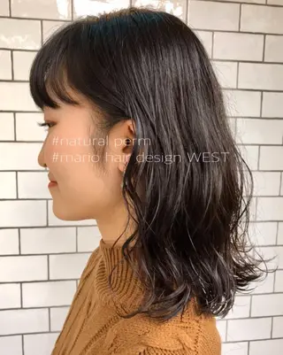 ミディアム パーマ 竹嶌 健吾のヘアスタイル