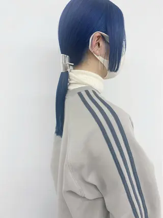 セミロング カラー ヘアアレンジ son hair HIROEのヘアスタイル