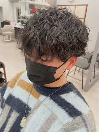 メンズ メンズカット/眉カッ ト/ブリーチ/シオリのヘアスタイル