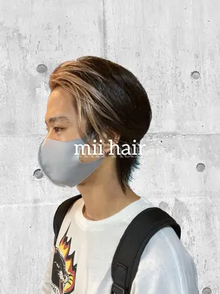 カラー メンズ Miku❇️ フェイスレイヤーのヘアスタイル