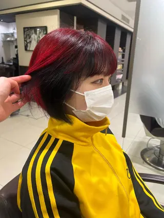 ショート ぷつっとボブ/ちゅる ピンク/mika☆のヘアスタイル