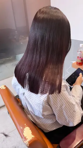 セミロング カラー classic 新横浜所属・大人girly🛋️ 🤍yukakoのヘアスタイル