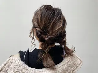ミディアム カラー ヘアアレンジ g  hair design所属・土屋 紗也果のヘアスタイル