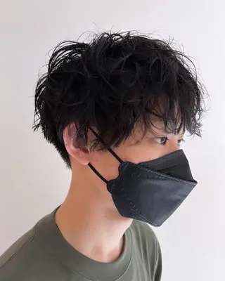 パーマ メンズ 田窪 珠妃のヘアスタイル