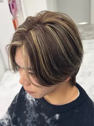カラー メンズ メンズカット ‪‪/メッシュのヘアスタイル