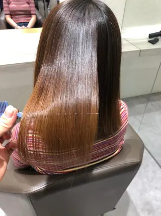 セミロング ムトウセイマ/艶髪 /艶ケアWブリーチのヘアスタイル