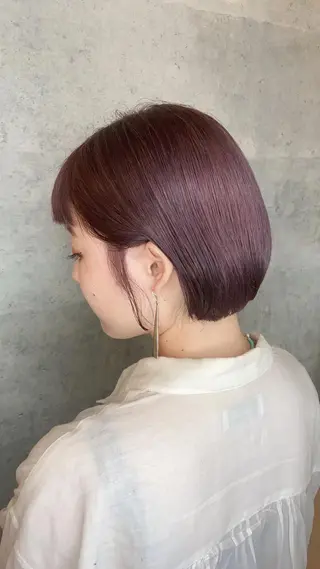 ショート カラー ヘアアレンジ ✨髪質改善/透明感✨ 西野　陽のヘアスタイル