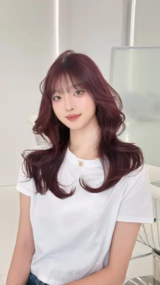 ロング 濱田 剛志のヘアスタイル