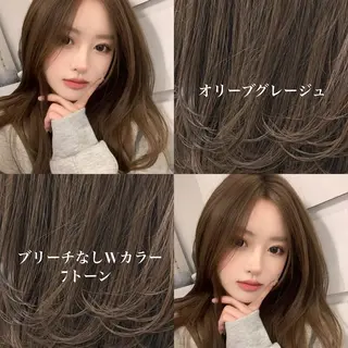ロング メンズ 艶感ミルクティー🤍 色落ち綺麗🤍ともやのヘアスタイル