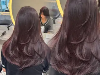 ロング カラー ロンド　ウル所属・レイヤー/縮毛矯正⭐ 特化美容師のヘアスタイル