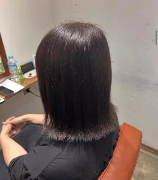 ミディアム カラー ワンカラーモデル / 犬塚愛奈のヘアスタイル