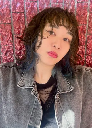 ミディアム カラー direction所属・派手髪デザインカラー ヒロカのヘアスタイル