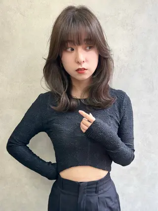ミディアム つつみ _HMj福岡のヘアスタイル