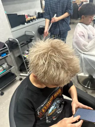 カラー メンズ パーマ メンズ専門美容室 💠BLUCK横浜のヘアスタイル