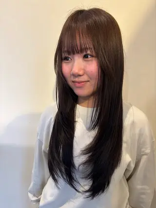 ロング 大野 真央のヘアスタイル