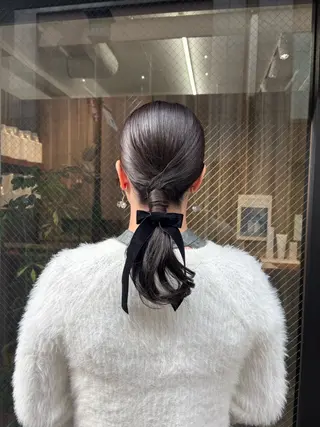 セミロング ヘアアレンジ メンズスタイリスト 🫧Akariのヘアスタイル