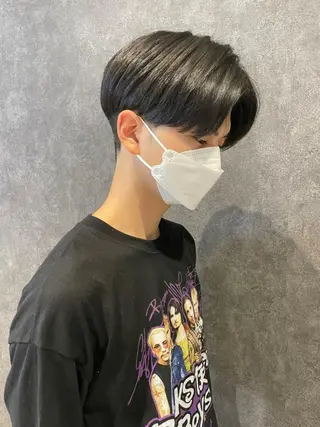 メンズ ＿WHITE鳳店 アンダーバーホワイトのヘアスタイル