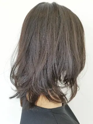 ミディアム カラー 髪質改善/ハイライト 小林秀樹のヘアスタイル