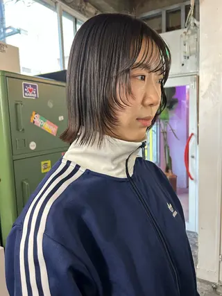 ミディアム 小川真歩/パーマ /暖色オリーブのヘアスタイル