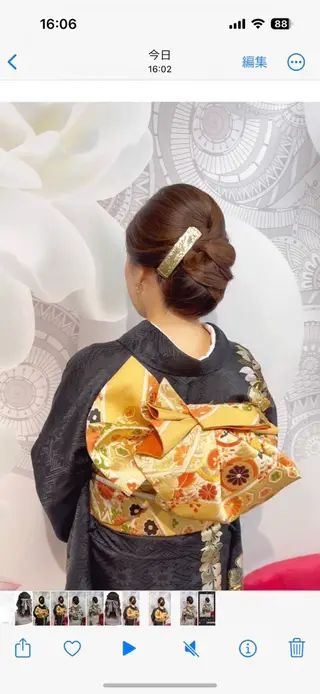 ロング laera 佐藤のヘアスタイル