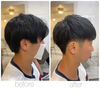 ショート メンズ 尾野 雅斗のヘアスタイル