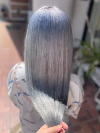 ロング カラー ハイトーン/パーソナ ルカラー診断・ユキノのヘアスタイル