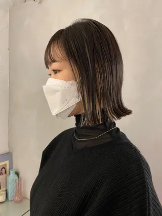 ショート カラー 🌼タッセルボブ/シ ョートmoeka🌼のヘアスタイル