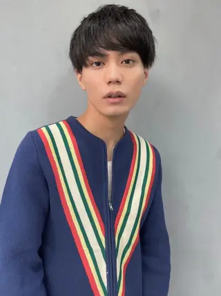 ショート メンズ 艶カラー/フェイス レイヤー/たむのヘアスタイル