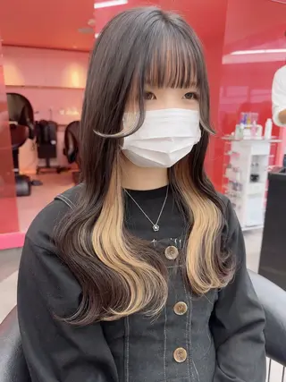 ロング カラー 韓国ヘア/艶カラー /田中悠佑のヘアスタイル