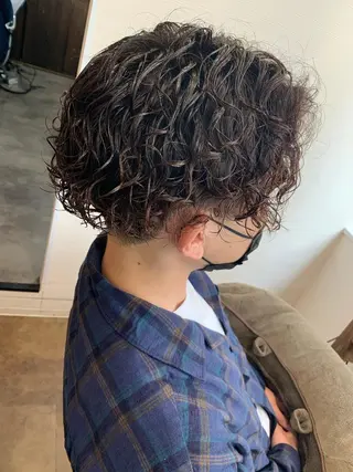 ショート パーマ美容師 /小泉賢徒のヘアスタイル