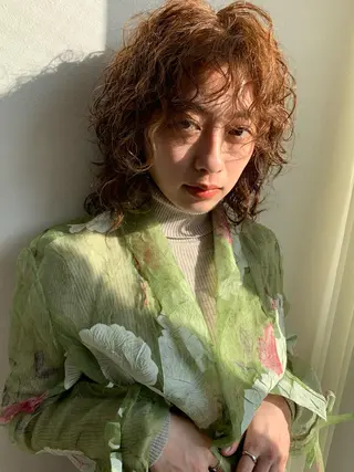 ミディアム パーマ ANY／SUE 千葉パーマのヘアスタイル