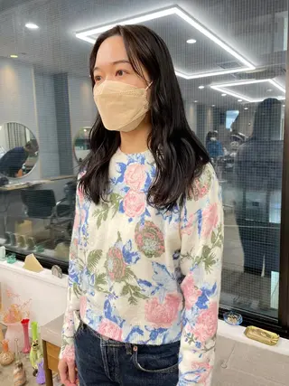 ミディアム カラー pole所属・【pole】 minaのヘアスタイル