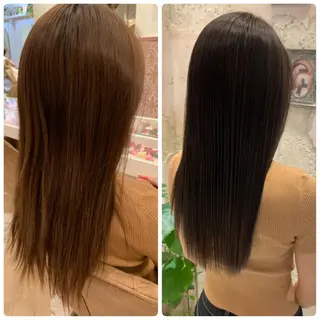 ロング カラー レイヤーカット/ 顔周り 五島巨幹のヘアスタイル