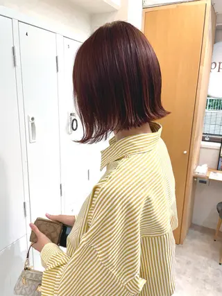 ショート カラー 田中大星 /ボブ 縮毛矯正のヘアスタイル