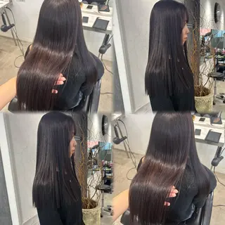 ロング カラー 髪質改善/縮毛矯正/ 暖色カラー🎀🪞のヘアスタイル