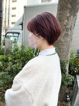 ショート カラー ボブ/ミニボブ/ 立河今日子のヘアスタイル